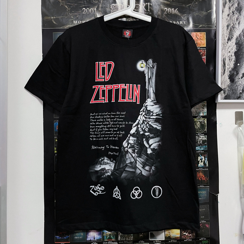 Long-Term Led Zeppelin Rock Band Cross-Border Printed Short-Sleeved T-Shirt T-Shir