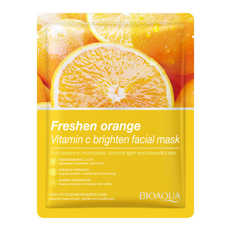 Todo en inglés BIOAQUA planta fruta Facial mask mascarilla hidratante hidratante comercio exterior transfronterizo al por mayor