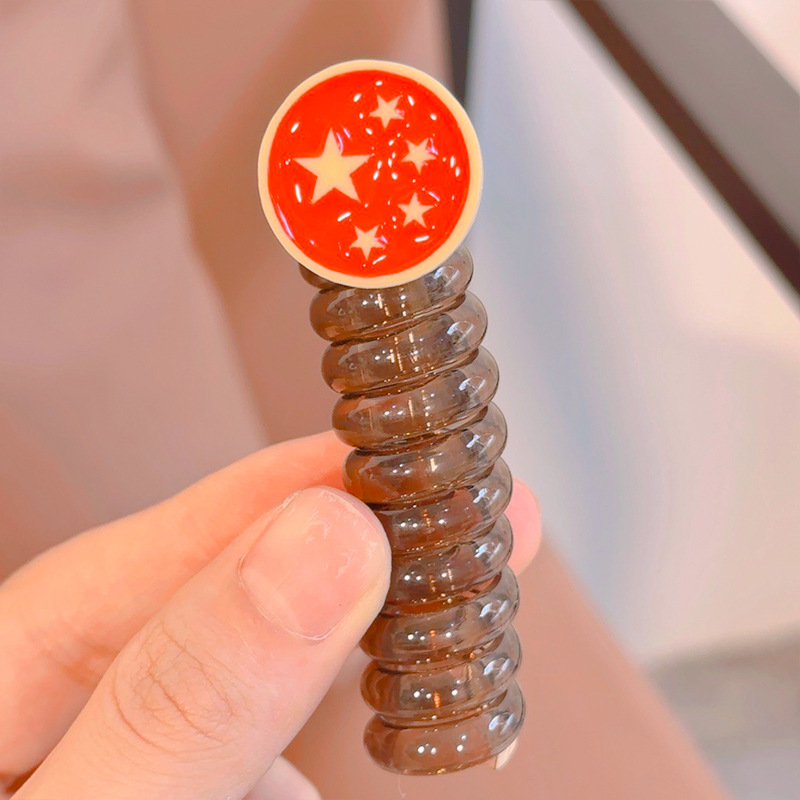 Línea telefónica coreana, lazo para el cabello, cuerda para el cabello duradera, cordón para el cabello trenzado, joyería para el cabello, banda de goma de alto valor, accesorios para el cabello para niños, lote