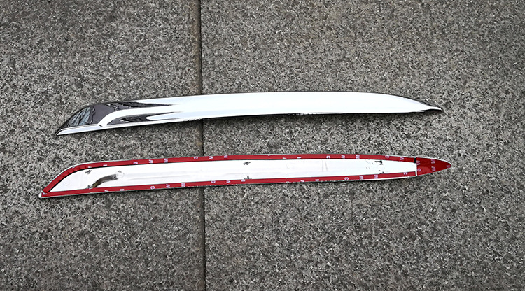 Modified Grille Fog Light Trim Front Bumper Strip Eyebrow Cover for 8th Gen Accord 2011-12