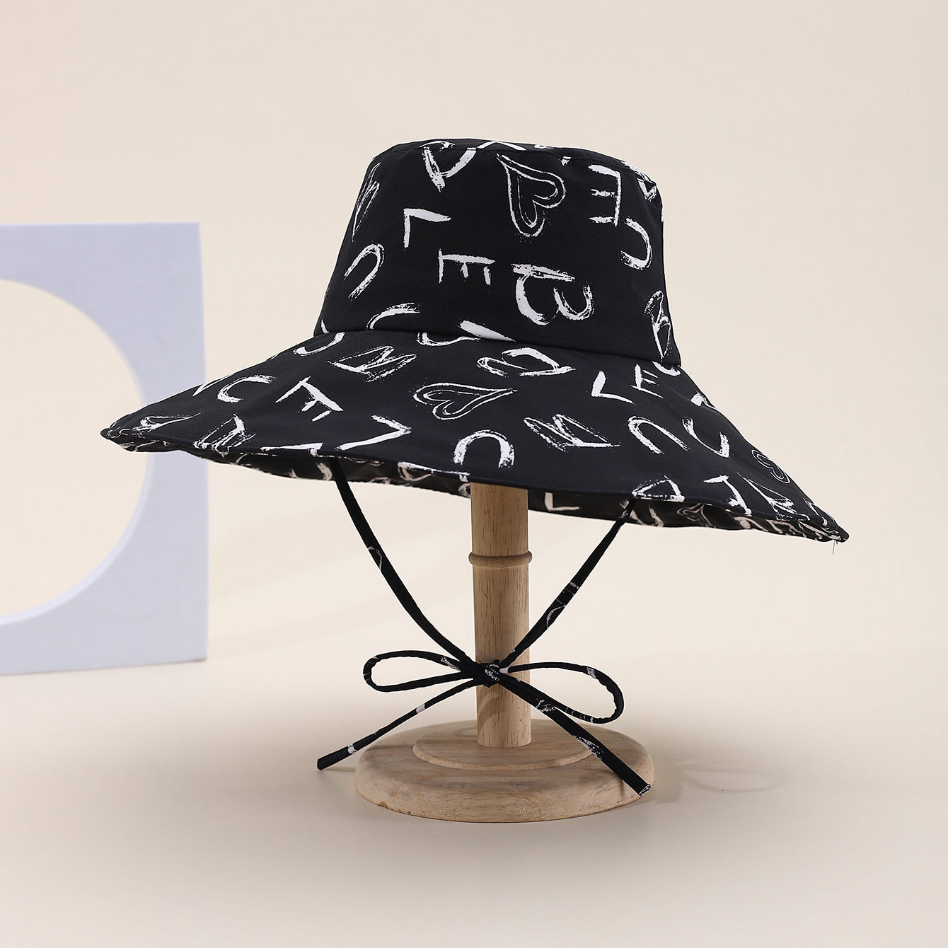 Verano nuevo estilo gorro de pescador letra gorro de lavabo protector solar ultravioleta sombrero para el sol sombrilla cabeza grande sombrero para el sol sombrero de doble cara