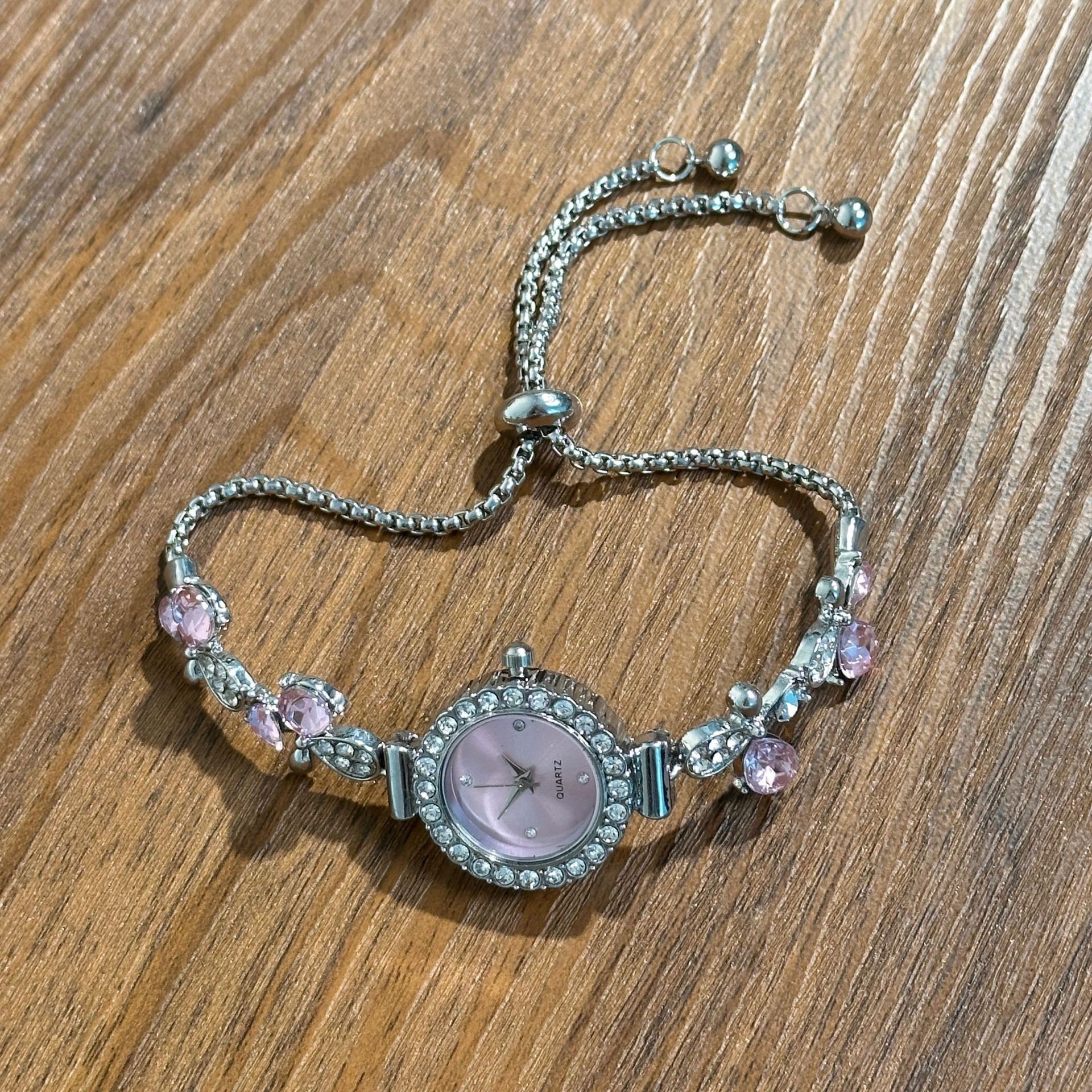 Pink zircon watch-s1565b