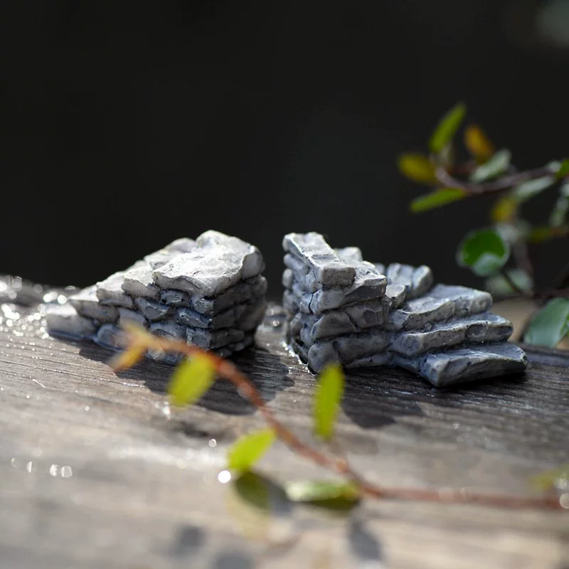 Миниатюрные ретро каменные ступени, маленькие лестницы, дорожки для микроландшафта, декоративные элементы для ландшафтного дизайна