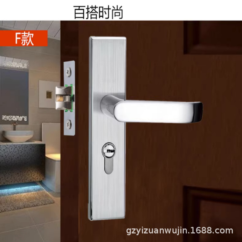 シングルタングドアロック家庭用ユニバーサル寝室ルーム屋内ドア木製ドアロックドアハンドル昔ながらのロック交換ハンドル|undefined
