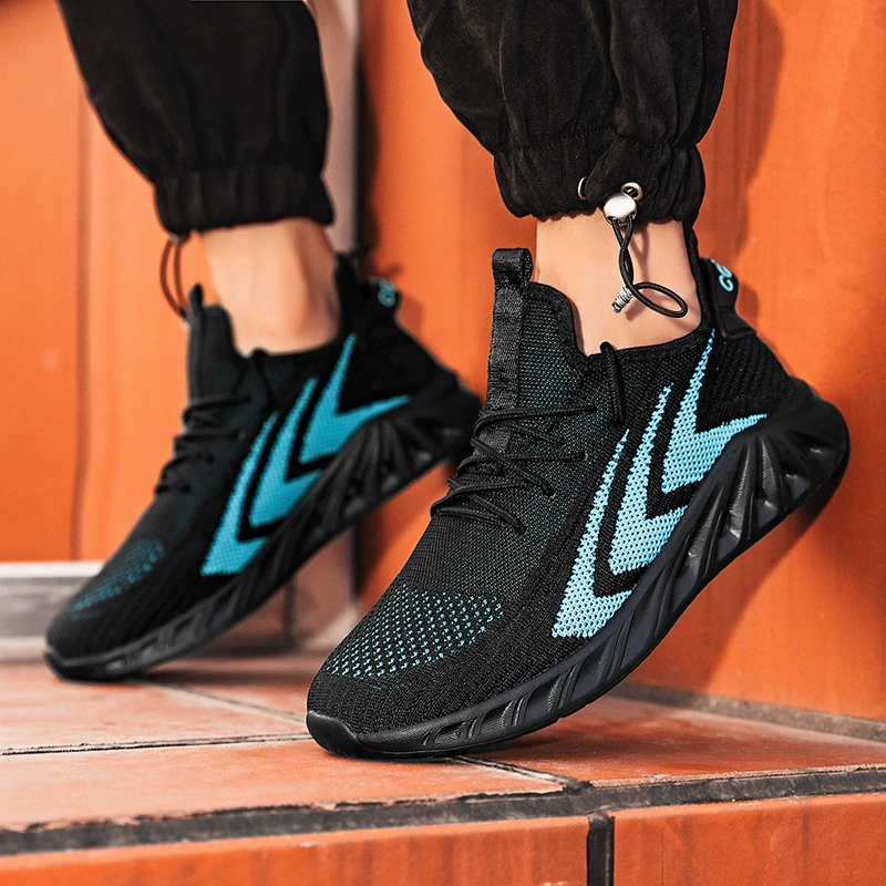 Мужская обувь трансграничная внешняя торговля большой размер весна осень повседневная спортивная обувь для мальчиков корейская студенческая сетчатая обувь для бега