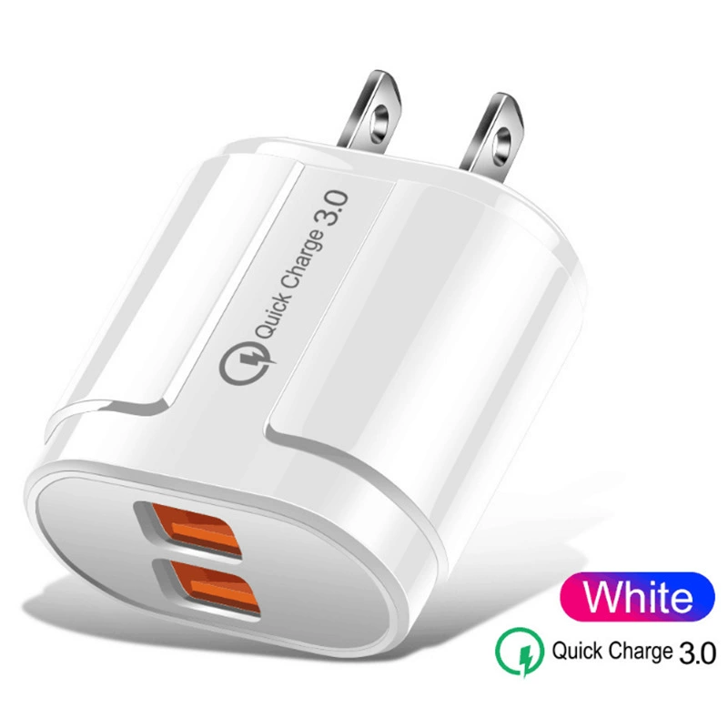 3U однопортовый быстрый зарядник для мобильного телефона с двумя USB портами, адаптер питания с несколькими портами, 3.0, выход 5A