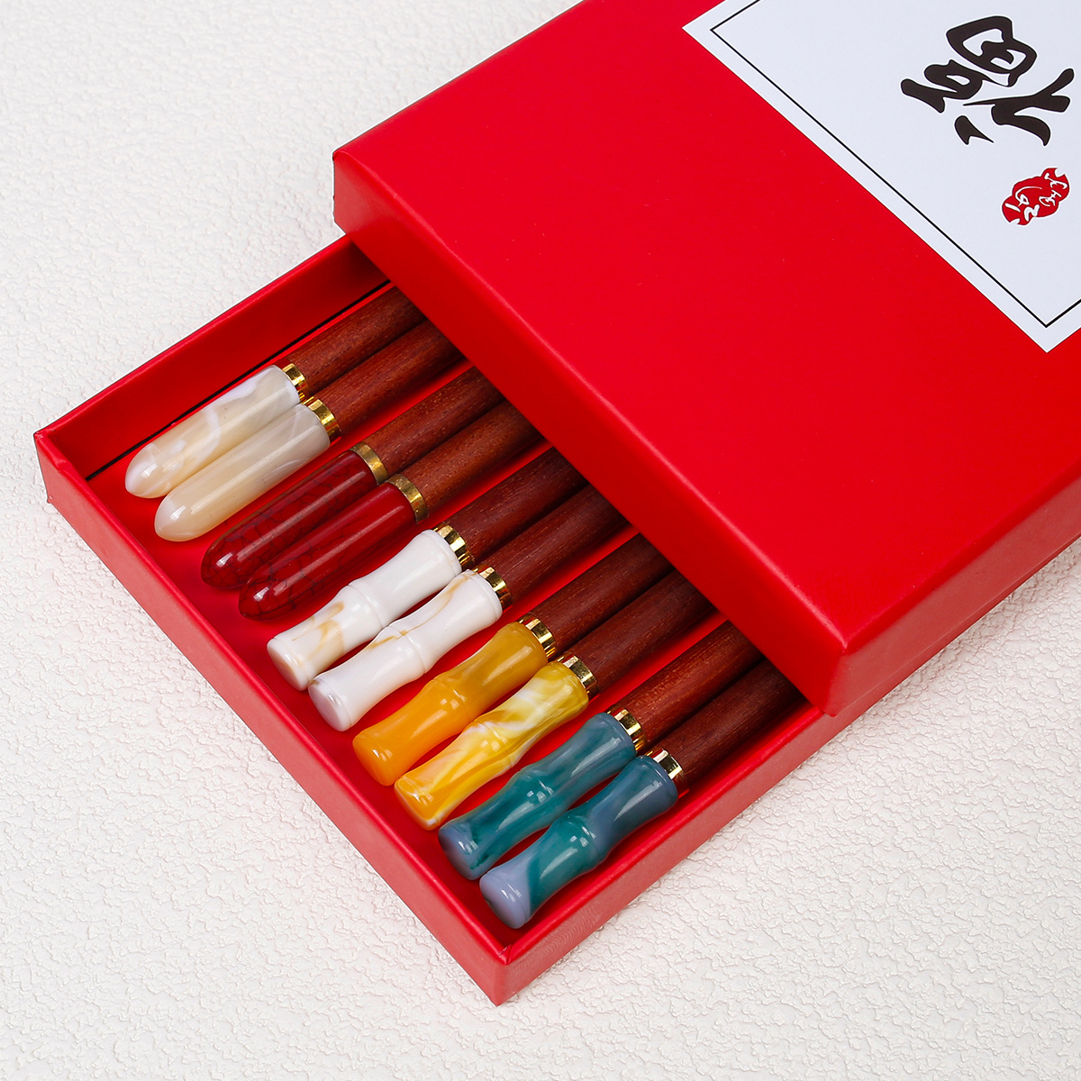 Palillos de madera de ala de pollo, palillos de madera maciza para el hogar, sin pintura, sin cera, comida, una persona, palillos, imitación, jade, regalos, palillos al por mayor