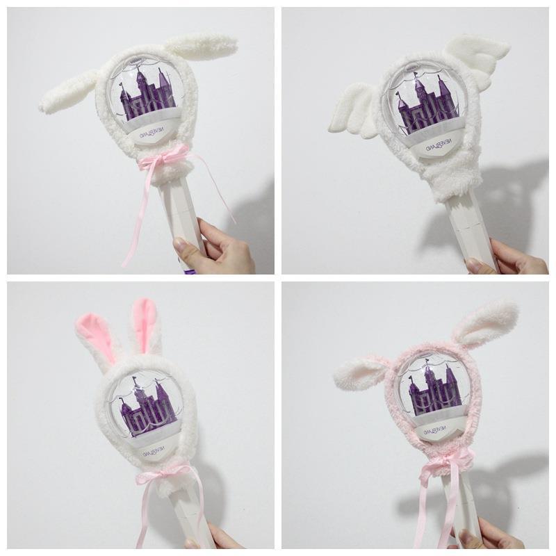 K-Pop GIDLE Second Generation Light Stick Cover Plush Protective Decor Fluorescent Stick Case Holder Light Accessory Decorations