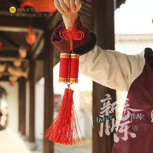 Chinese Style Festive Firecracker Hanging String Decoration for New Year Wedding Room Decoration Hanging Ornaments Firecracker New Year Hanging Ornaments Auspicious
