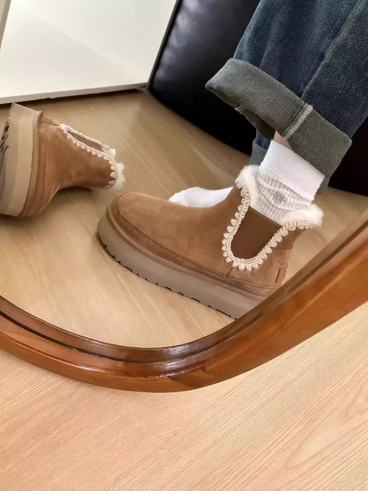 Stivali invernali da donna tutto in uno Stivali da neve Pan di Spagna Suole spesse Maggiore traspirabilità Scarpe casual_voghion.com