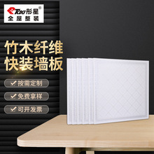 彤星pvc材料塑钢办公室天花板塑料扣板吊顶集成竹木纤维快装墙板