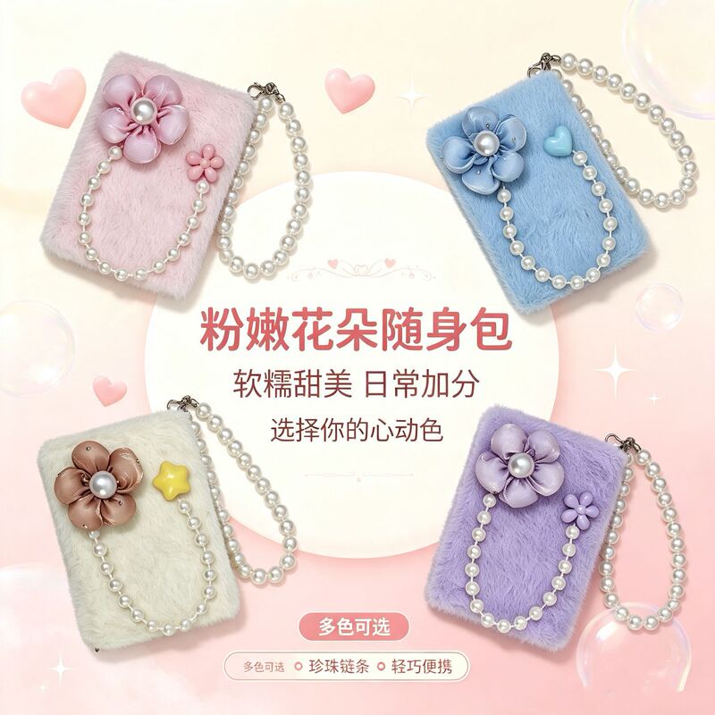 Cute cartoon double-sided mirror, portable mirror, plush folding mirror, bag pendant, keychain accessory, mini makeup mirror Cute cartoon double-sided mirror, portable mirror, plush folding mirror, bag pendant, keychain accessory, mini makeup mirror