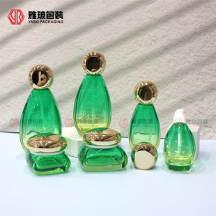 High-End Skin Care Product Set Bottle Cosmetics Glass Packaging Bottle 50ml 30ml Essence Bottle Cream Bottle