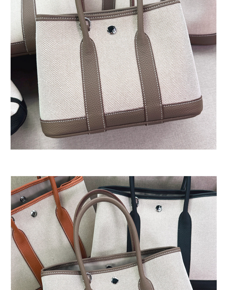 2024 neue kopf schicht rindsleder garten leinwand große kapazität Tongle freizeit handtasche schulter umhängetasche_voghion.com