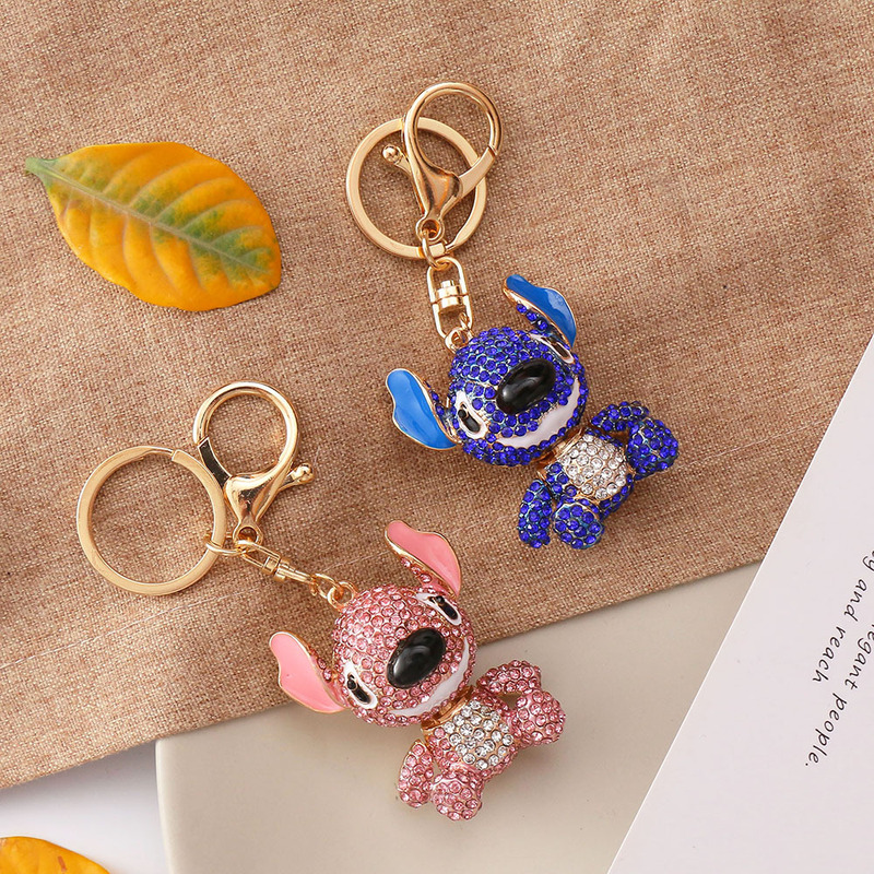 New Cartoon Hanging Cute Creative Metal Keychain Pendant Three-dimensional Monster Gift Yiwu Commodity