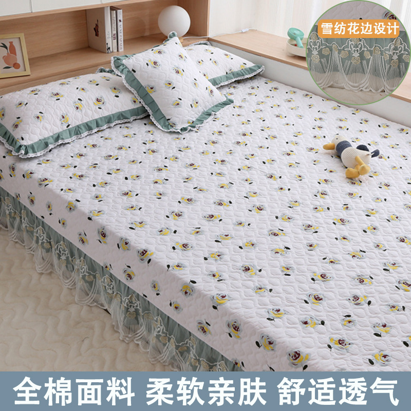 2025 nuevo juego de tres piezas de cubierta de cama 2023 nuevo estilo de cubierta de cama de algodón tatami sábana especial cubierta de kang universal para todas las estaciones