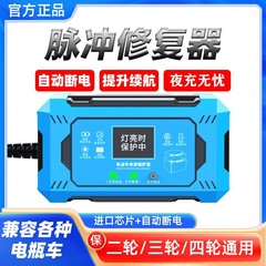 电瓶电动车智能脉冲修复器电瓶车充电伴侣稳压器一键修复激活电瓶