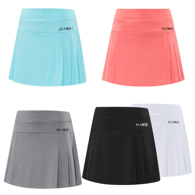 New Badminton Skirt Women's Sports Quick-drying Skirt Girls Table Tennis Pleated Skirt Training Group Tennis Skirt 7062