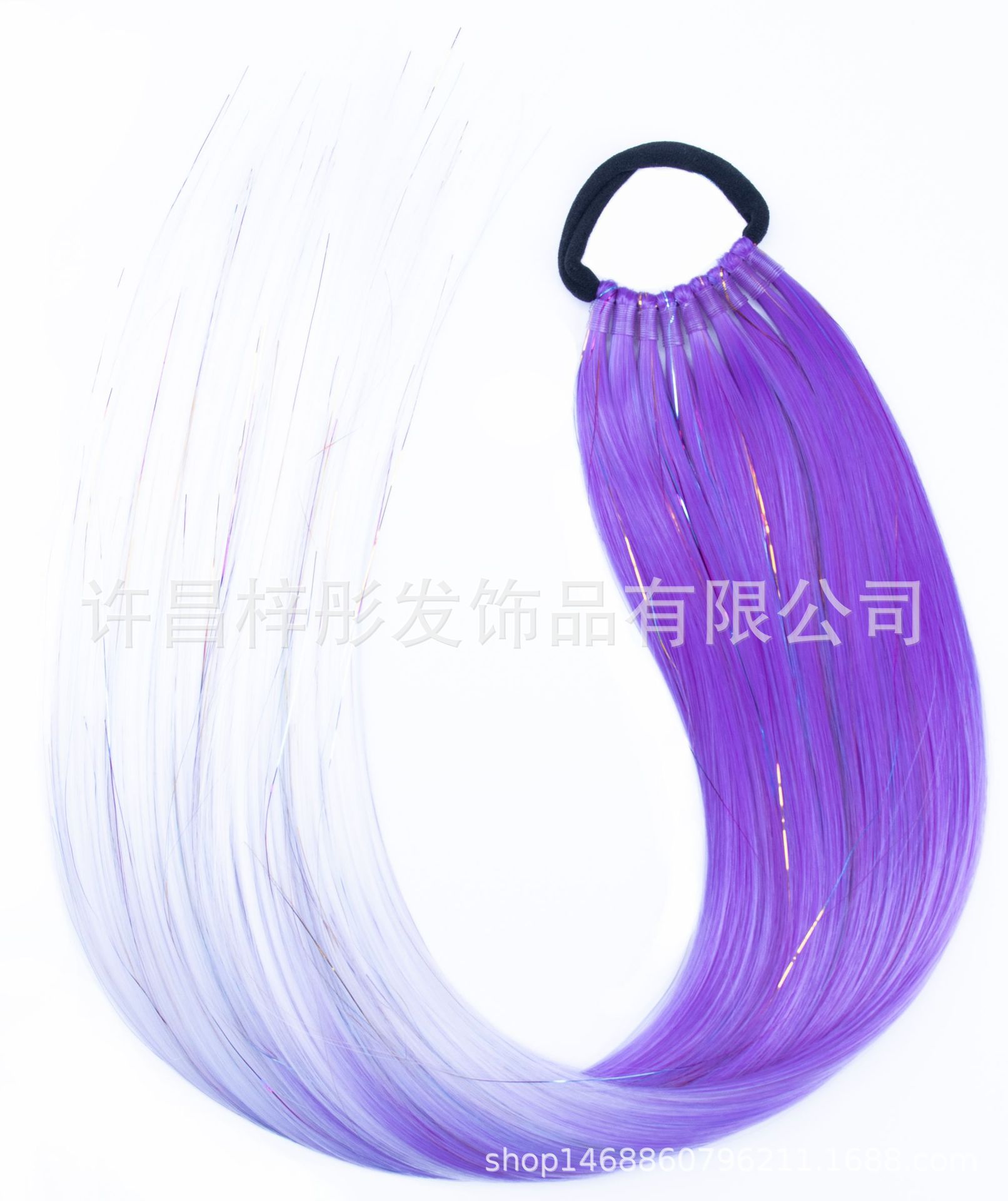 Moda EZ trenza color láser largo caballo cabello peluca color trenza sucia tendencia 9 caballo de oro y plata