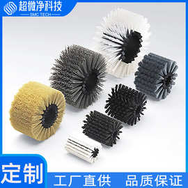 定制带轴毛刷辊玻璃清洗机辊筒刷工业水泥煤矿输送皮带毛刷滚筒刷