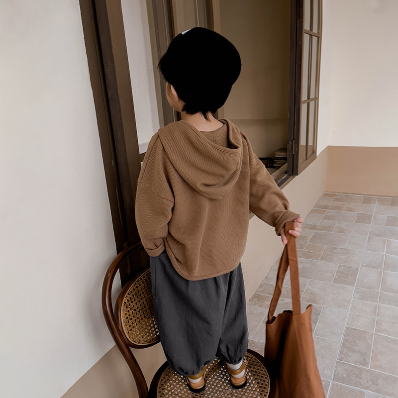 暢果童裝男童衛衣秋裝新款兒童韓系連帽上衣中小童春秋長袖上衣