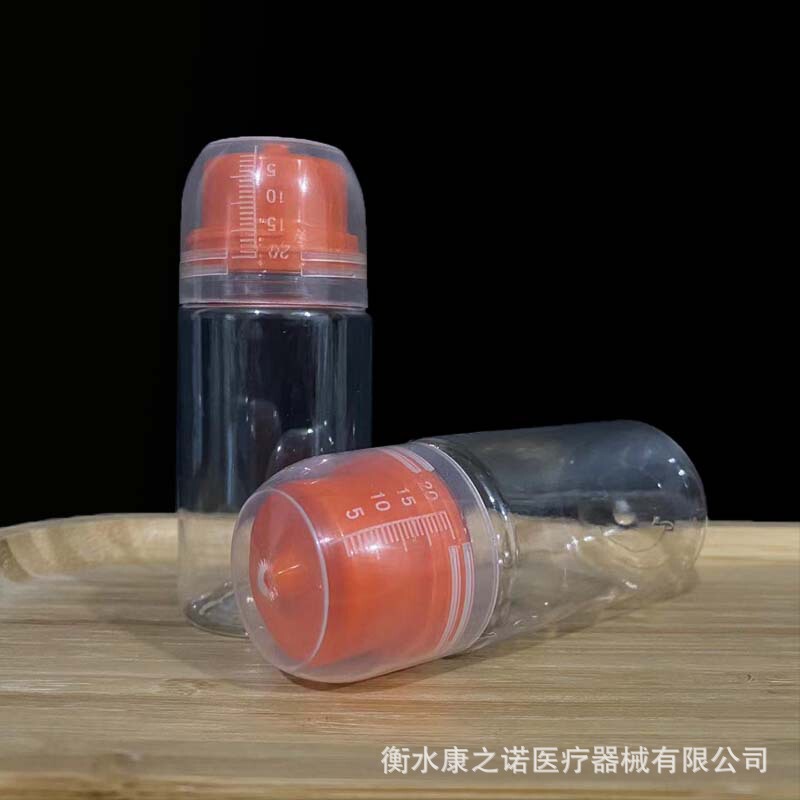 スポット卸売り60mlミリリットル透明プラスチック丸9本餌添加剤分注瓶密封釣り小薬瓶|undefined