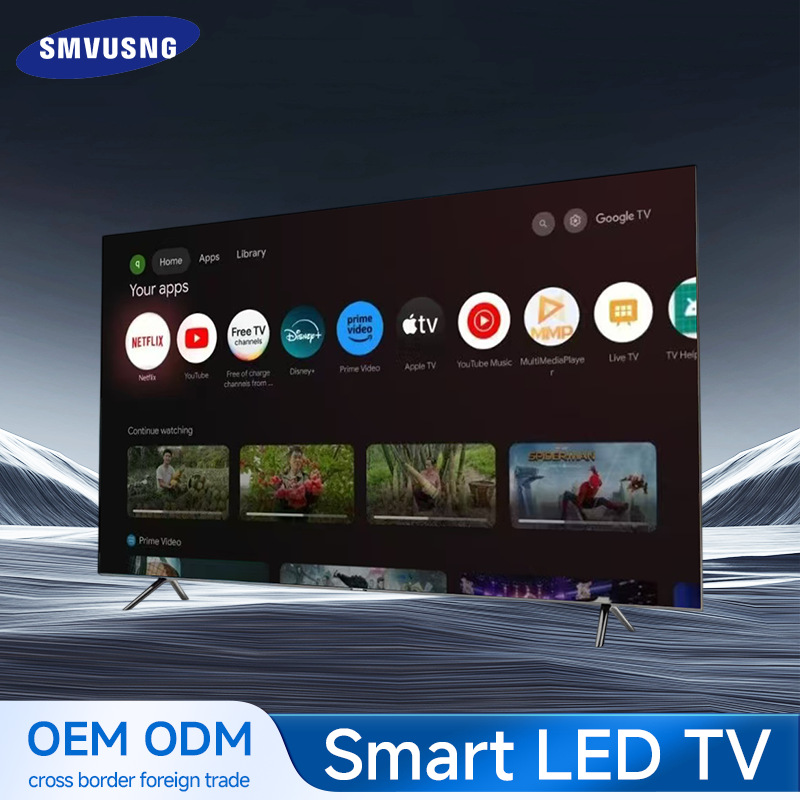 4K Lcd Tv System Customized 55-Inch 60inch 65inch Cross-Border Export High-Definition Smart Network Tv Customized