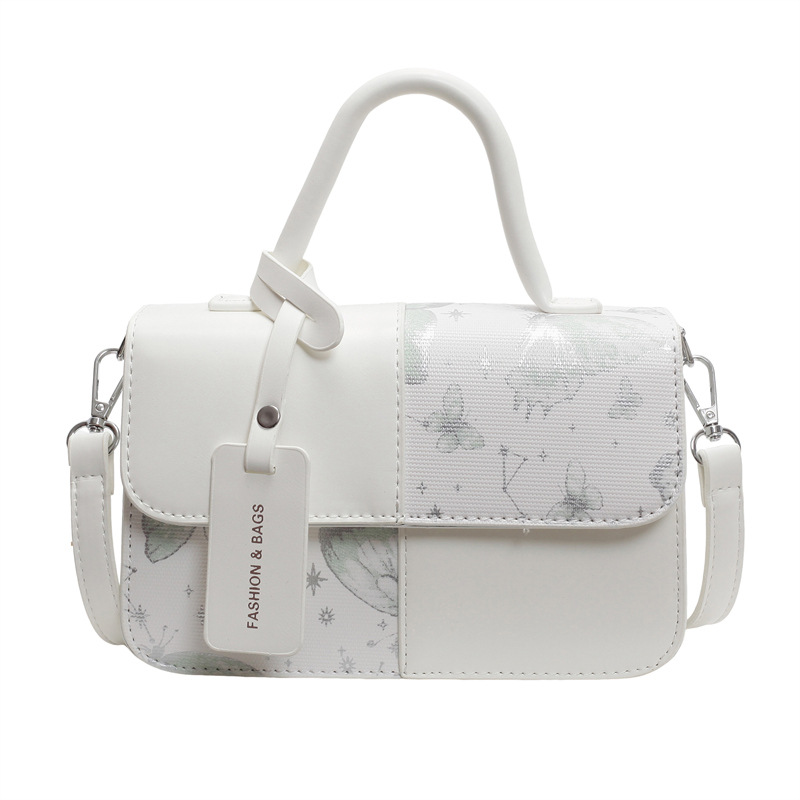 Bolso popular de este año 2025, otoño nuevo pequeño fresco mariposa bolso de hombro de mujer, bolso de empalme de moda