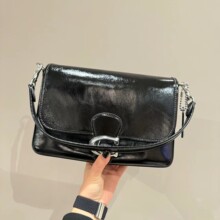 C家奥莱新款softtabby邮差链条包时尚单肩斜挎手提腋下油蜡女士包