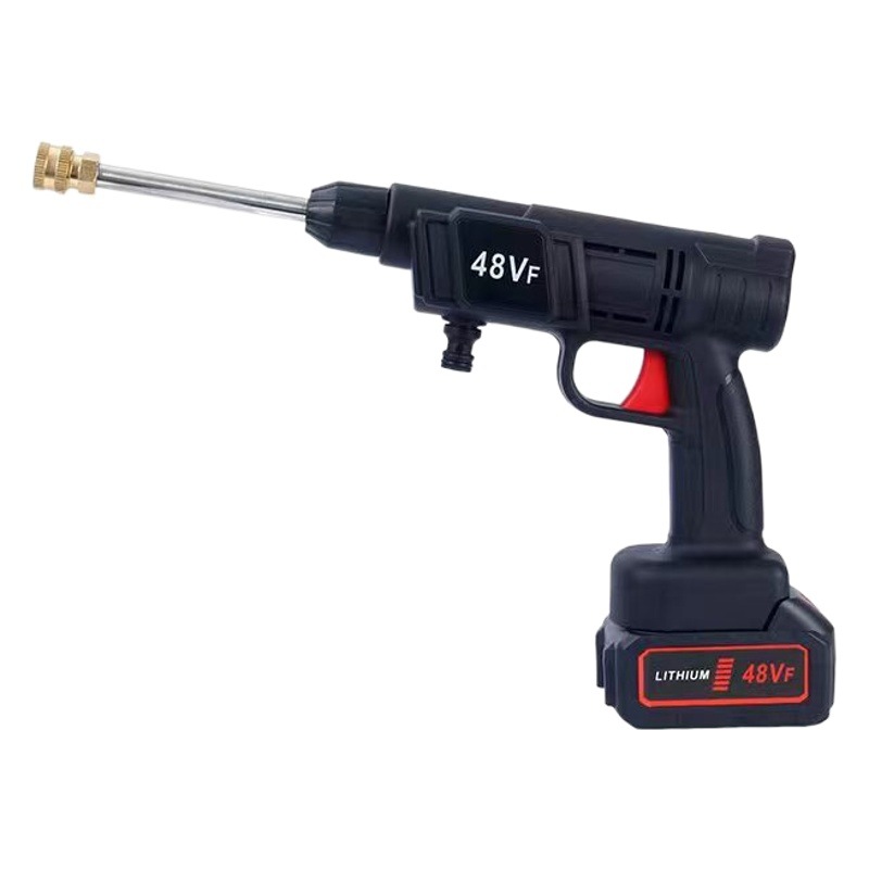 Batería de litio pistola de lavado de coches inalámbrico portátil de alta presión pistola de agua de lavado de coches hogar lavadora herramienta image 1