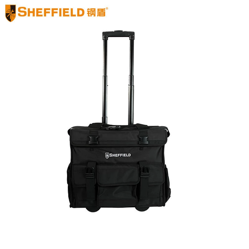 Steel Shield S023016 Сумка для инструментов на тележке Сумка для инструментов электрика Телескопическая конструкция колесиков на тележке для удобной транспортировки и защиты.