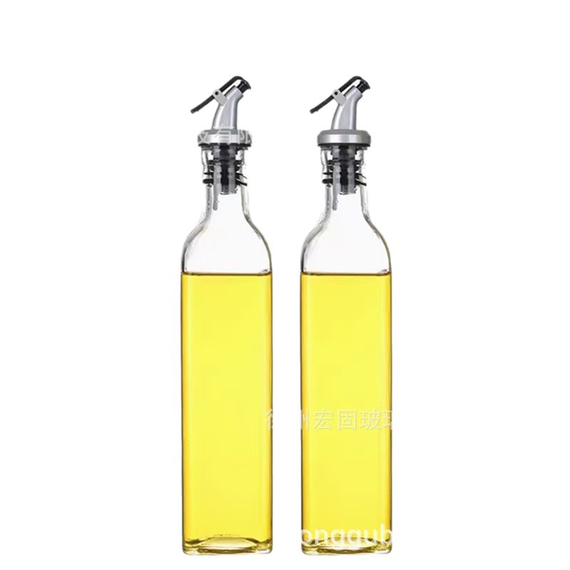 Botella dispensadora de aceite de grado alimenticio para uso transfronterizo, pequeña botella de aceite, botella de vidrio, para salsa de soja, vinagre, condimentos, artículos domésticos de cocina.