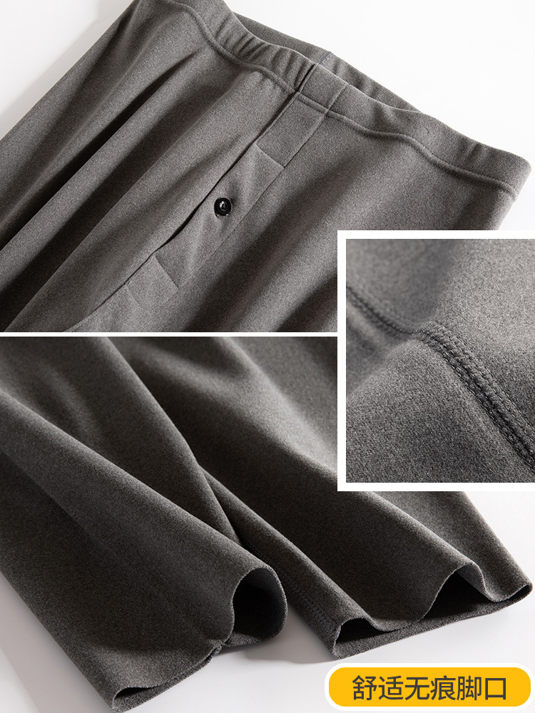 Pantalones calientes de otoño de cotton, pantalones cálidos para hombres, pantalones de algodón sin marcas de doble cara, pantalones de invierno nuevos