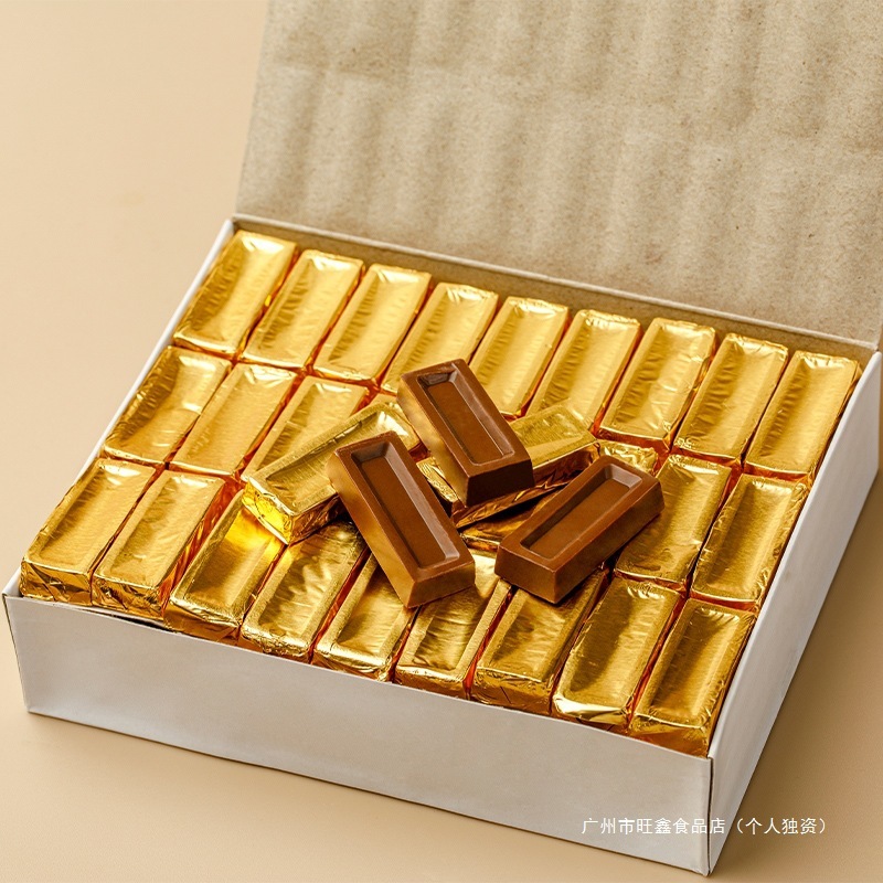 4003工場 10型チョコレート ピュアココアバター ゴールデンレンガ カジュアルスナック キャンディ オフィス ギフト|undefined