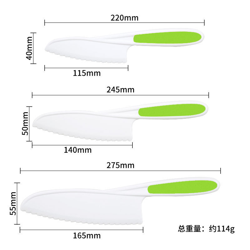 現物子供プラスチック果物ナイフセット幼稚園早教切菜ナイフデザートケーキナイフトーストパンナイフ|undefined