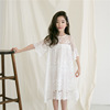 Spring summer dress, children's lace girl's skirt, small princess costume, Korean style