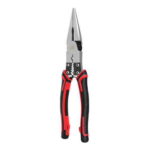 Multi-purpose electrician's pliers with a tiger's mouth, industrial-grade pointed nose pliers, household wire cutters 