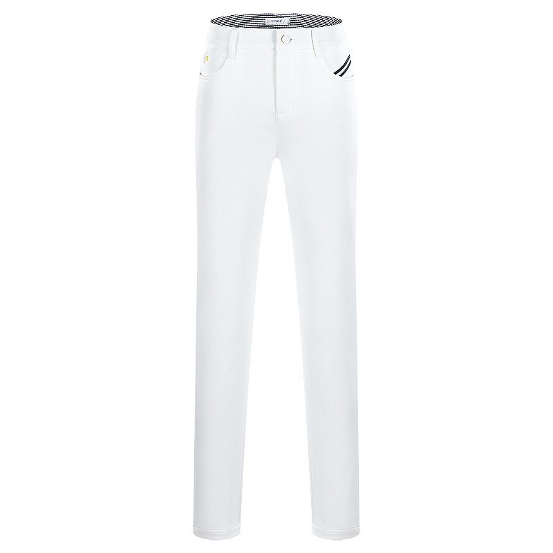 ゴルフ服の新型秋冬服の女性の中腰は身を修めて保温の長いズボンの運動のカジュアルなズボンを厚くします。