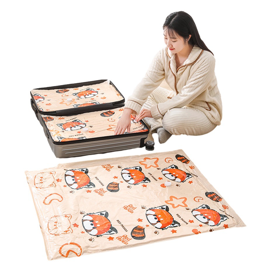 [Bolsa de compresión al vacío de mapache pequeño] Bolsa de almacenamiento, colcha de algodón, ropa, chaqueta de plumas, bolsa de vacío, bolsa de embalaje, bolsa de mudanza