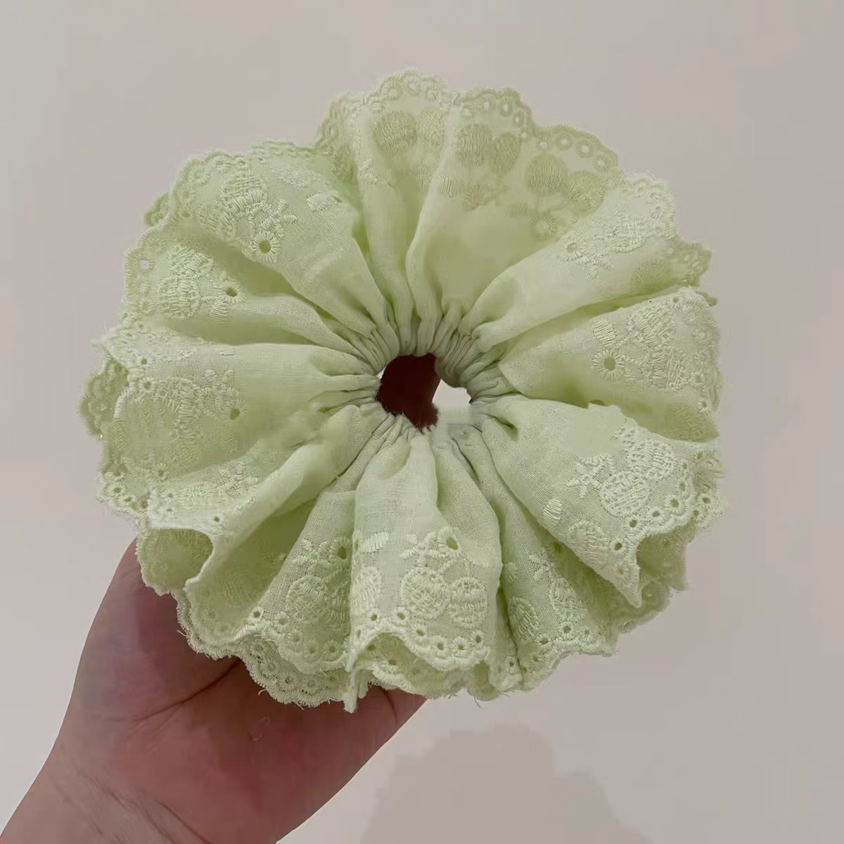 6겹 레이스 그린애플그린