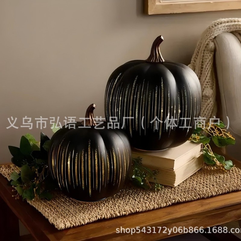Twinkle Light Pumpkins 闪闪发光的南瓜万圣节装饰摆件|undefined