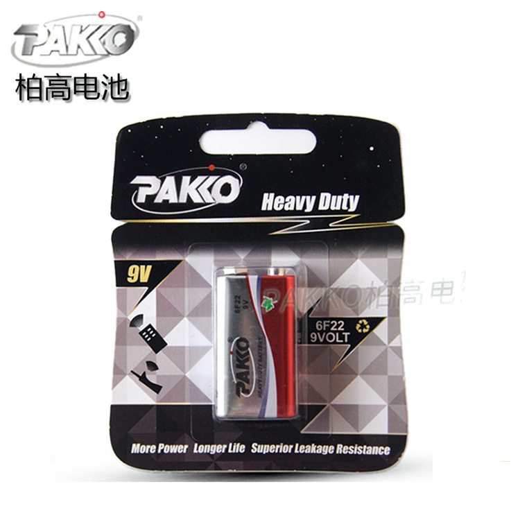 批发9v叠层方形干电池额温枪电池6F22玩具话筒遥控器9号电池卡装