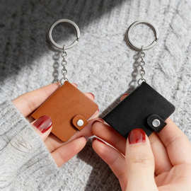 跨境相册钥匙扣pu皮革图片彩印挂饰钱包情侣纪念相册宠物照片挂件