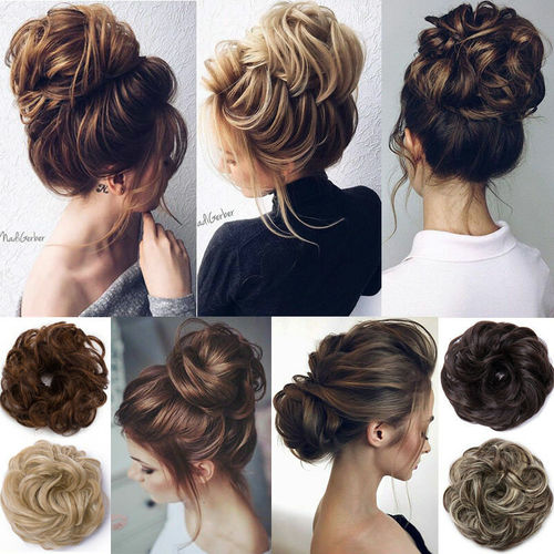 Ball head wig, messy curls, coiled hair wig, fluffy curls, European and American hair accessories, Hair Bun