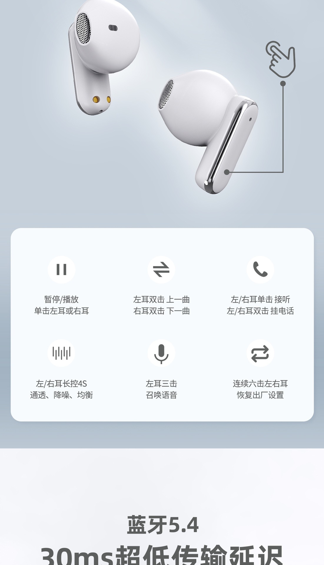 2026 Neues Modell 3-in-1 echte kabellose Bluetooth-Ohrhörer Ein Lager drei Paar Ohrbügel In-Ear Digital-Display grenzüberschreitender Großhandel