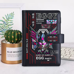 獵罪修羅手賬本男生炫酷筆記本活頁夾便攜日記本可拆卸禮物學生本