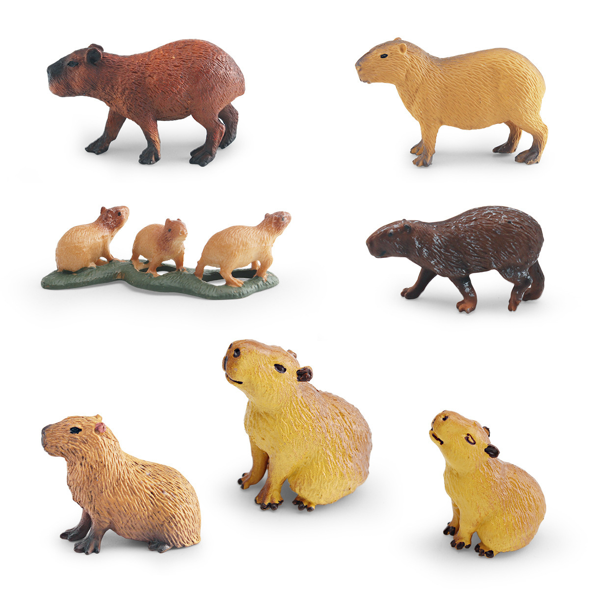 Simulación transfronteriza de animales forestales modelo de delfín de agua cognitivo infantil delfín de agua decoración de plástico estático juguete de decoración de mesa