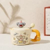 Orange koala (HAPPY model) cup + lid + spoon