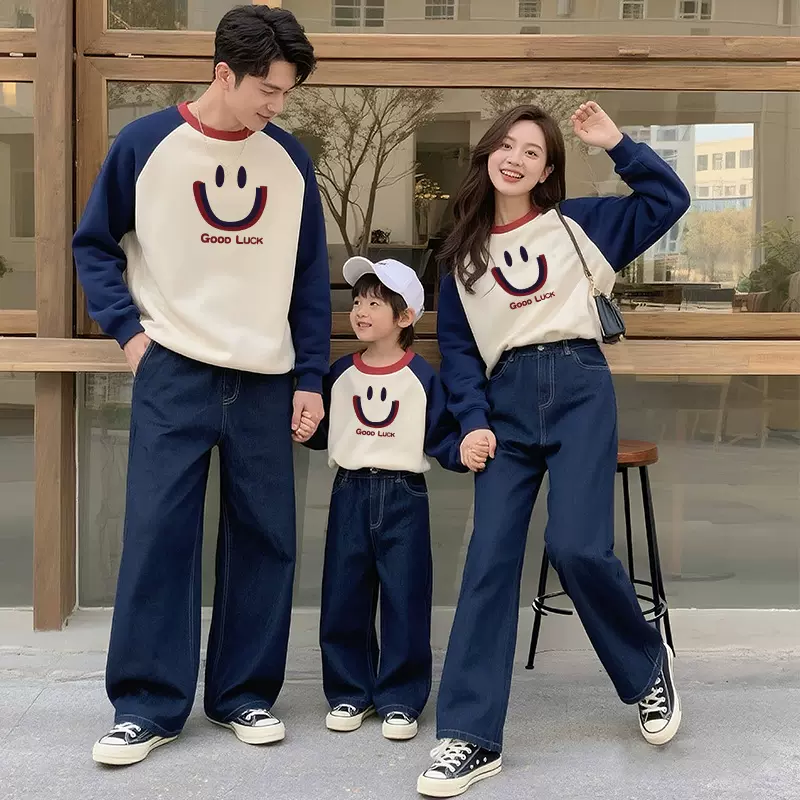 高级感亲子装350克重磅童卫衣学校运动会团体班服幼儿园啦啦队服