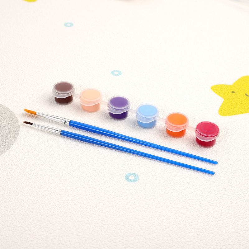 メーカーは子供用アクリル絵の具 12 色 6 連体学生アート絵画着色石膏人形絵の具ストリップを供給しています|undefined